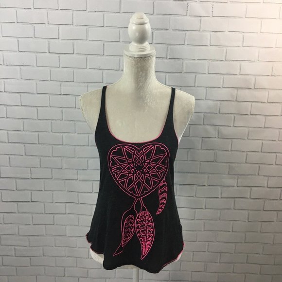Lightweight Ocean Drive Clothing Co. Racerback Heart Shaped Dream Catcher Tank - Picture 1 of 6